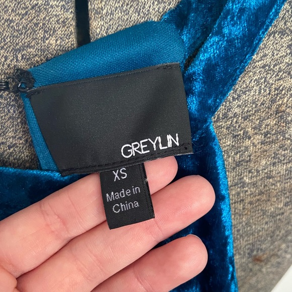 Teal formal party dress - Picture 7 of 7